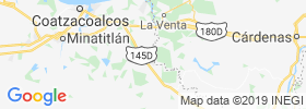 Las Choapas map
